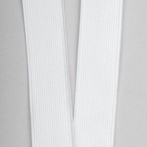 E0150WHT Loom Elastic 25mm White